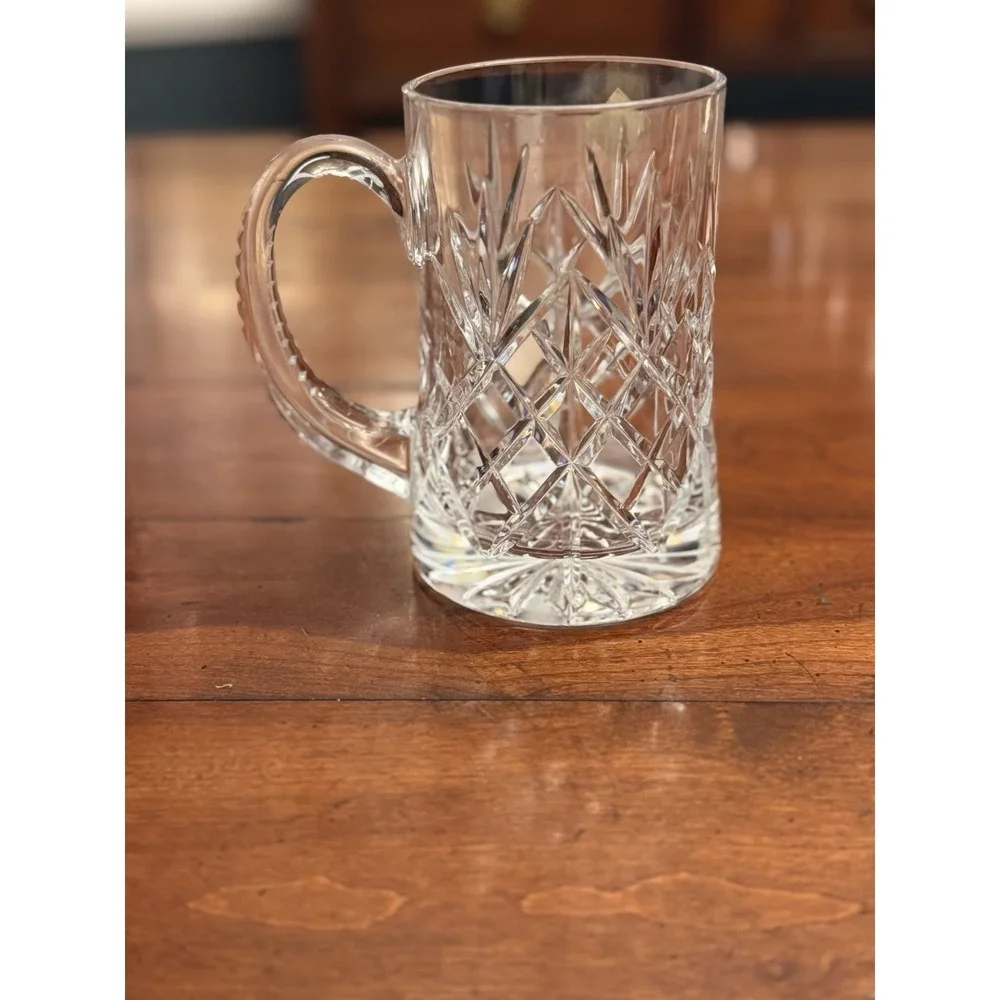 Vintage Edinburgh Crystal 1 Pint Beer Tankard Mug Made in France New With Tags